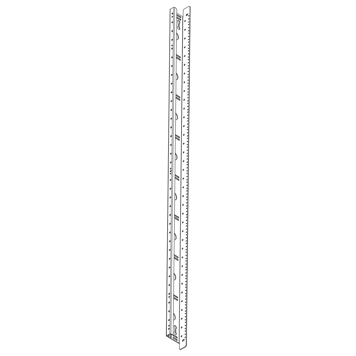 Great Lakes 3/8" sq. (M6) Mounting Rails 79"H enclosures | 7905-ES2P (