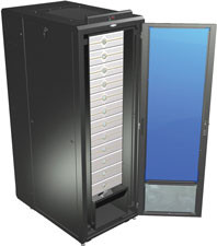 19" Cooling Server Rack for Data Centers Complete Kit with Leveling Glides  | GL840LE-3048-LG  